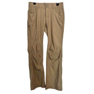 Prana Halle Converible Rolled Pants Size 10 Hiking Tan NWOT Standard Fit $99 Poc
